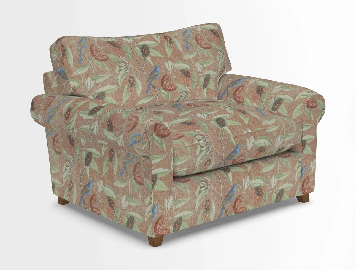 Waverley Snuggler Sofa Bed in wo Tone Plain Biscuit