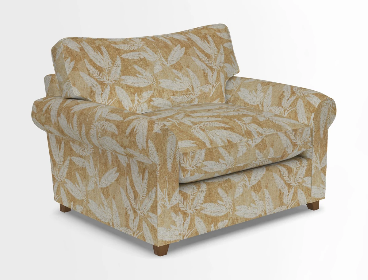 Waverley Snuggler Sofa Bed in wo Tone Plain Biscuit