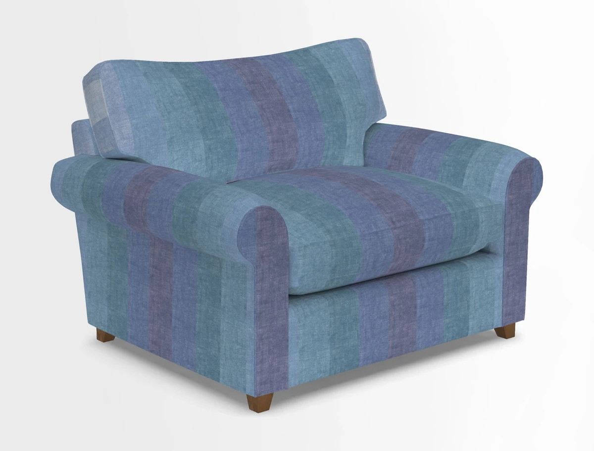 Waverley Snuggler Sofa Bed in wo Tone Plain Biscuit