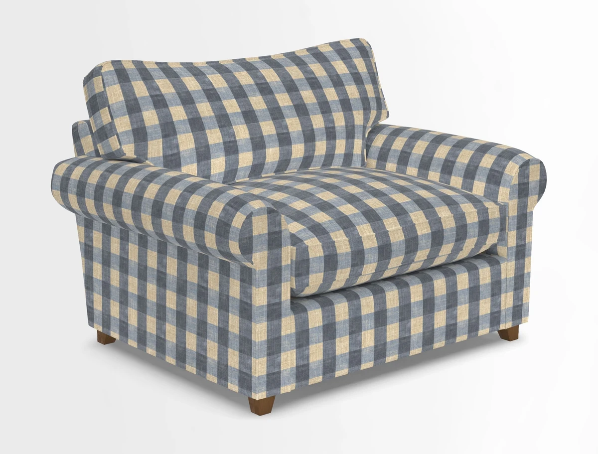 Waverley Snuggler Sofa Bed in wo Tone Plain Biscuit