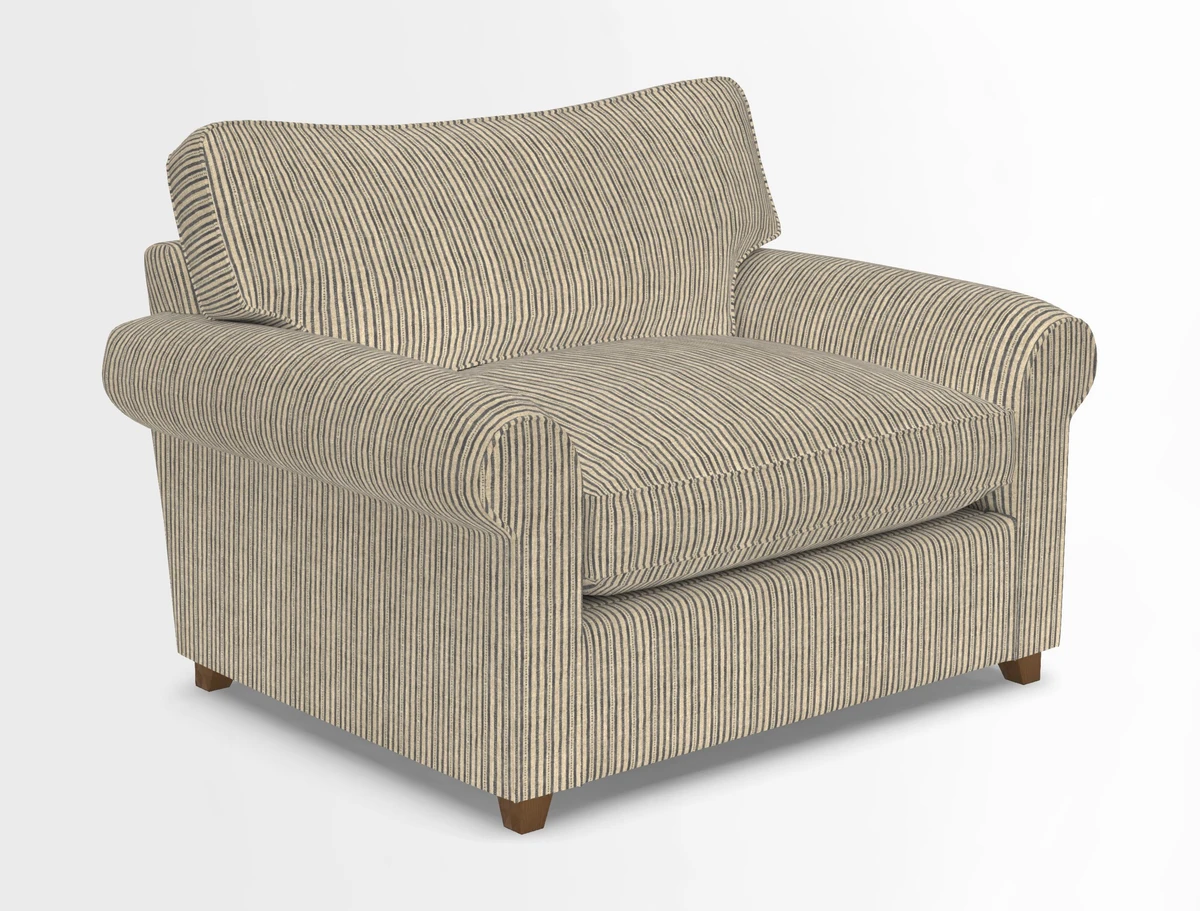 Waverley Snuggler Sofa Bed in wo Tone Plain Biscuit