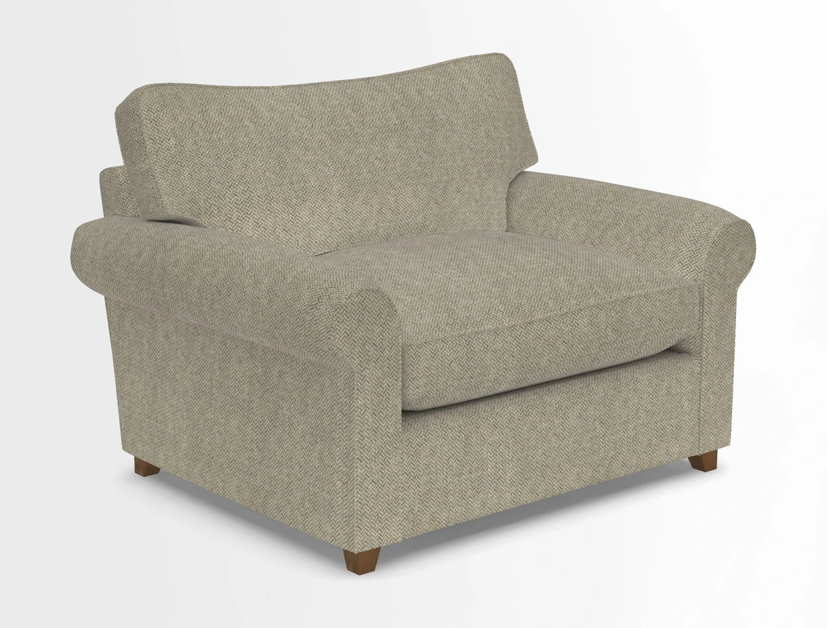 Waverley Snuggler Sofa Bed in wo Tone Plain Biscuit