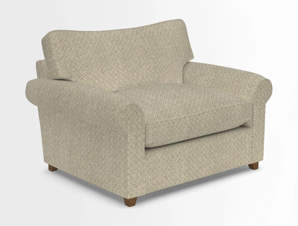 Waverley Snuggler Sofa Bed in wo Tone Plain Biscuit
