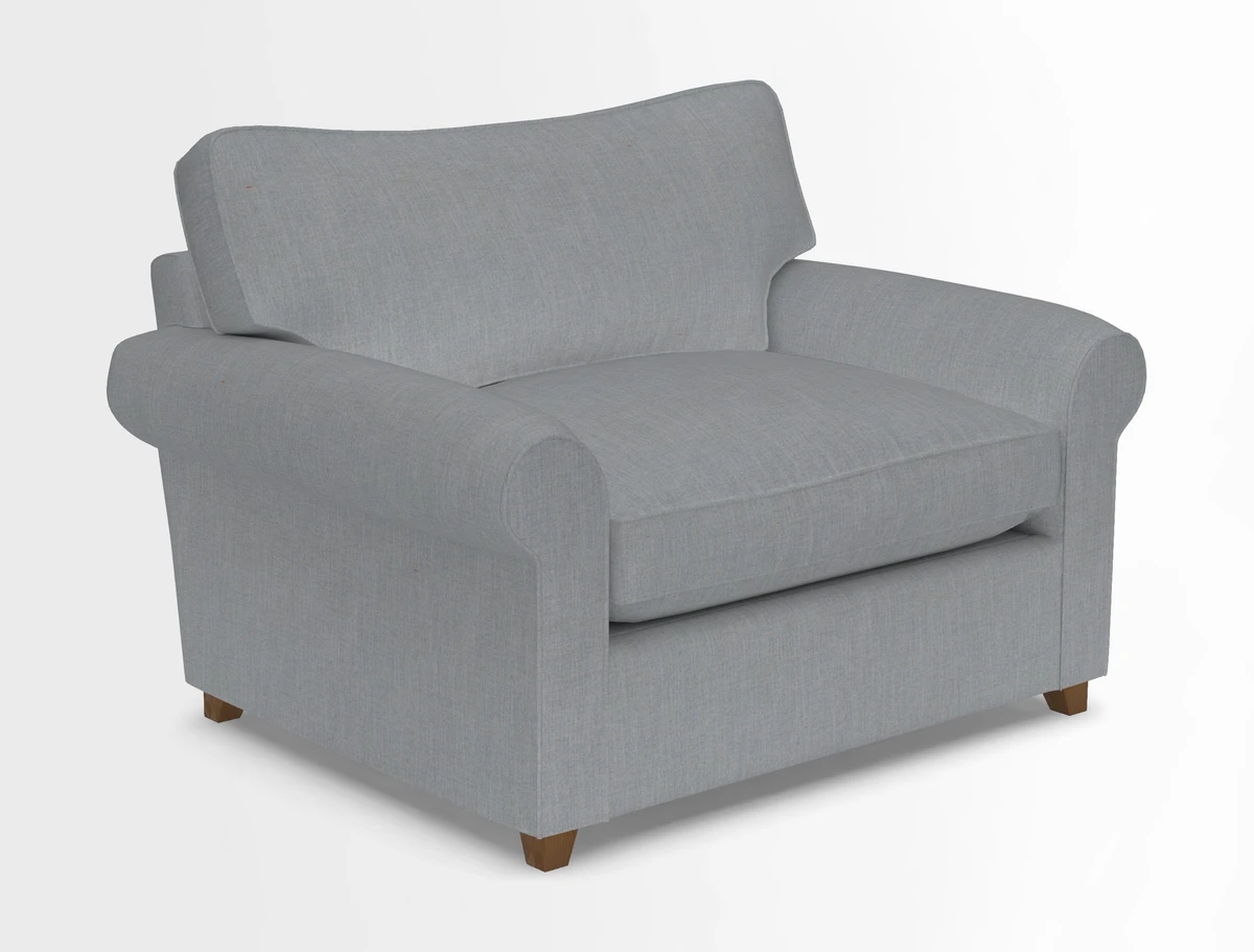 Waverley Snuggler Sofa Bed in wo Tone Plain Biscuit