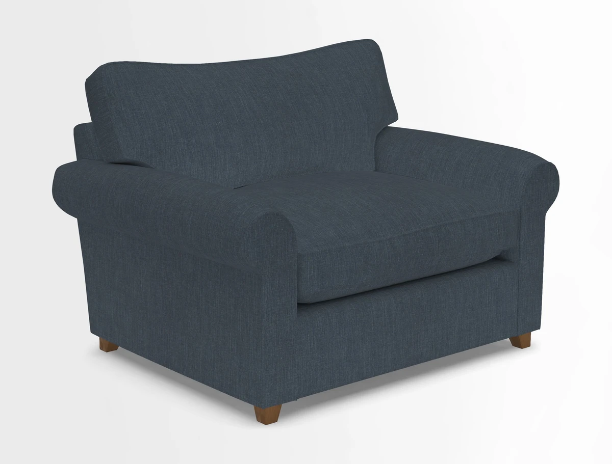 Waverley Snuggler Sofa Bed in wo Tone Plain Biscuit