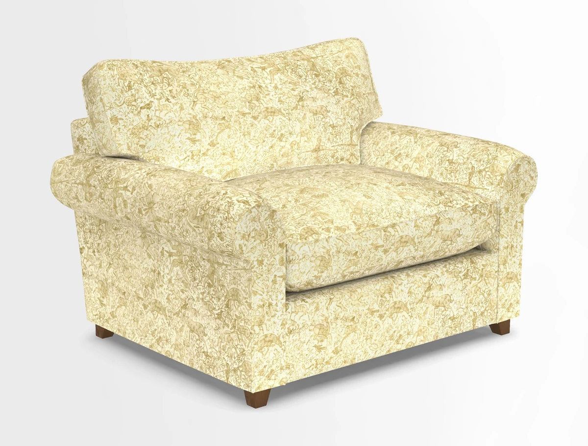 Waverley Snuggler Sofa Bed in wo Tone Plain Biscuit