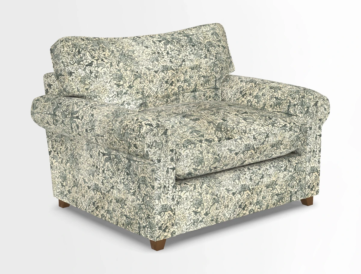 Waverley Snuggler Sofa Bed in wo Tone Plain Biscuit