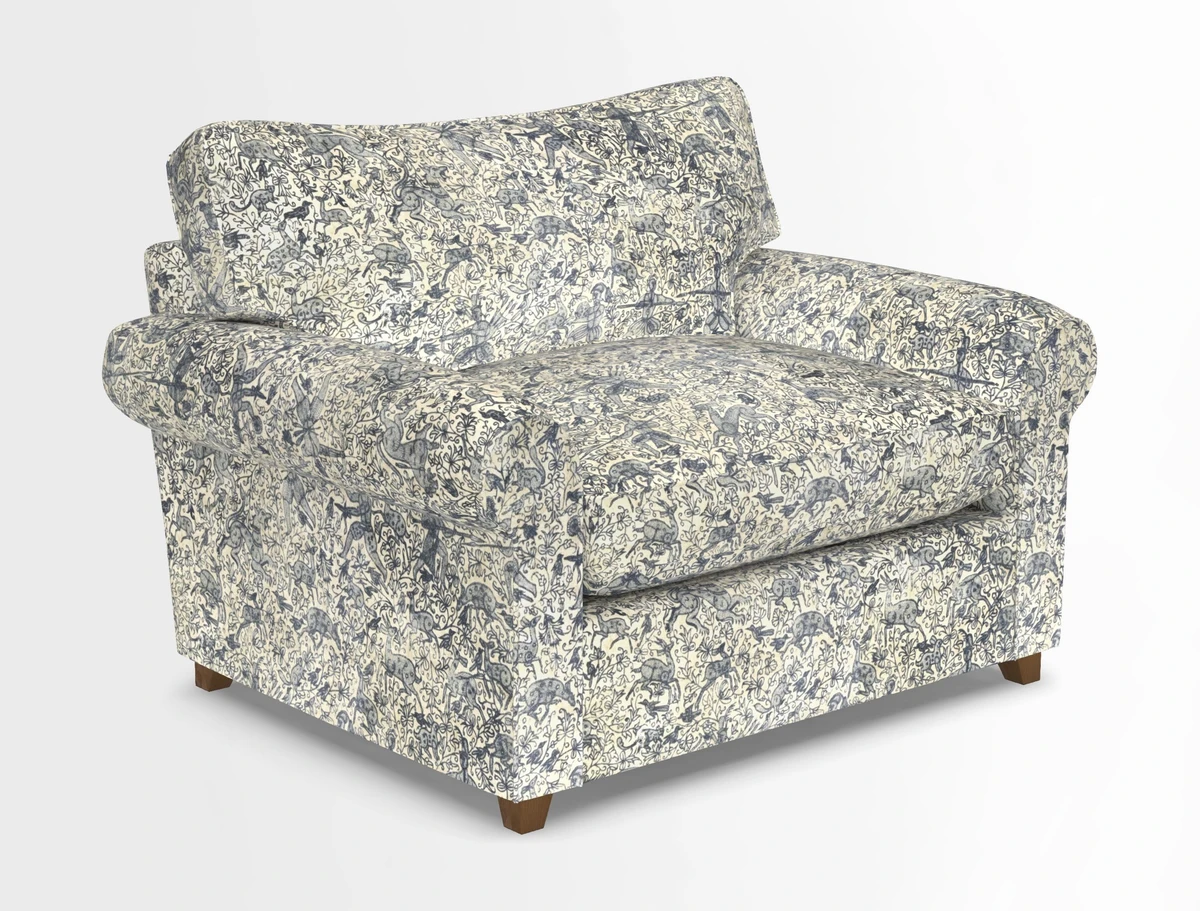 Waverley Snuggler Sofa Bed in wo Tone Plain Biscuit