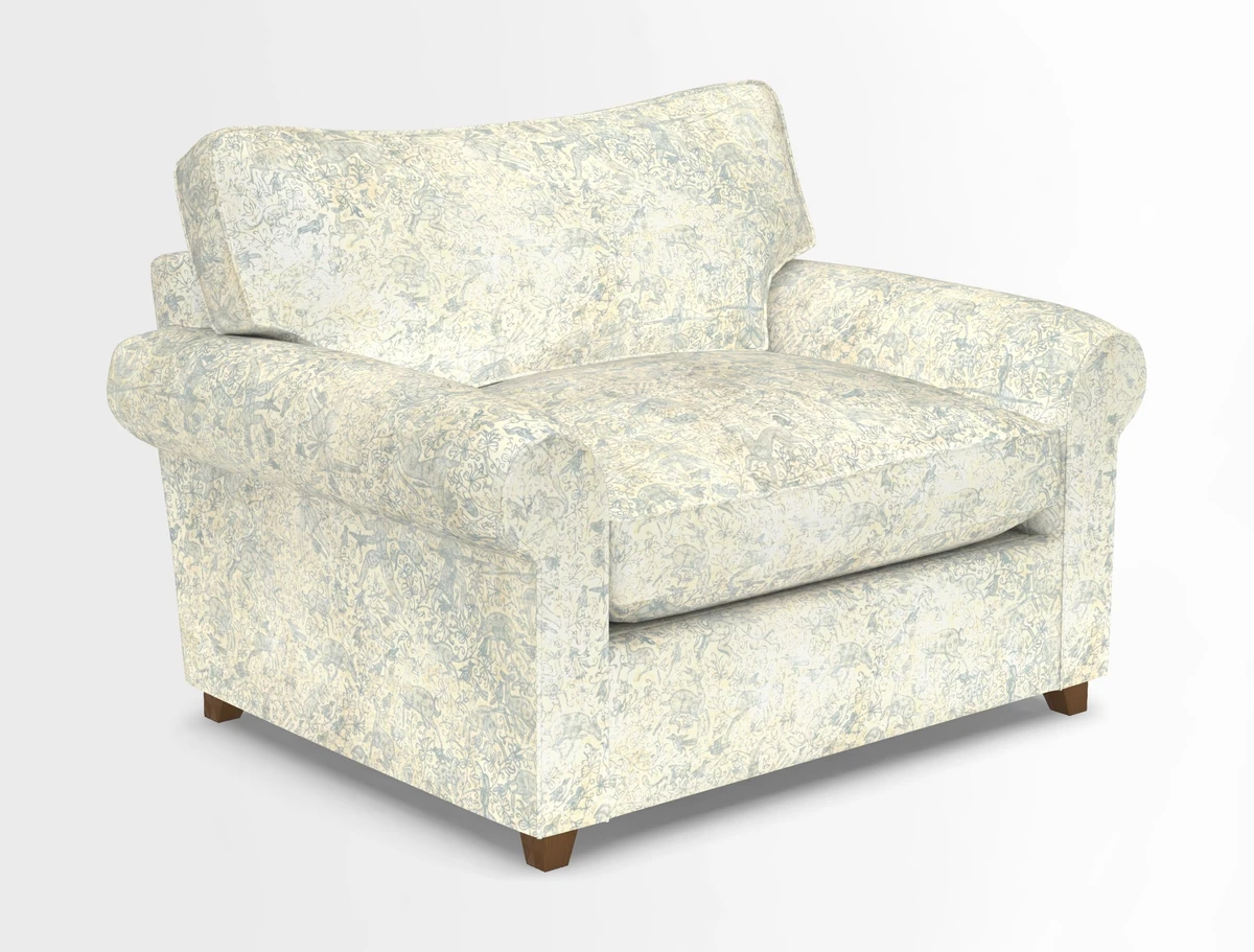Waverley Snuggler Sofa Bed in wo Tone Plain Biscuit