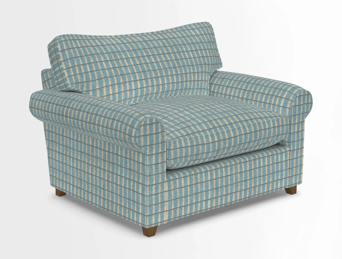 Waverley Snuggler Sofa Bed in wo Tone Plain Biscuit