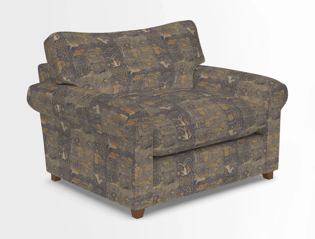 Waverley Snuggler Sofa Bed in wo Tone Plain Biscuit