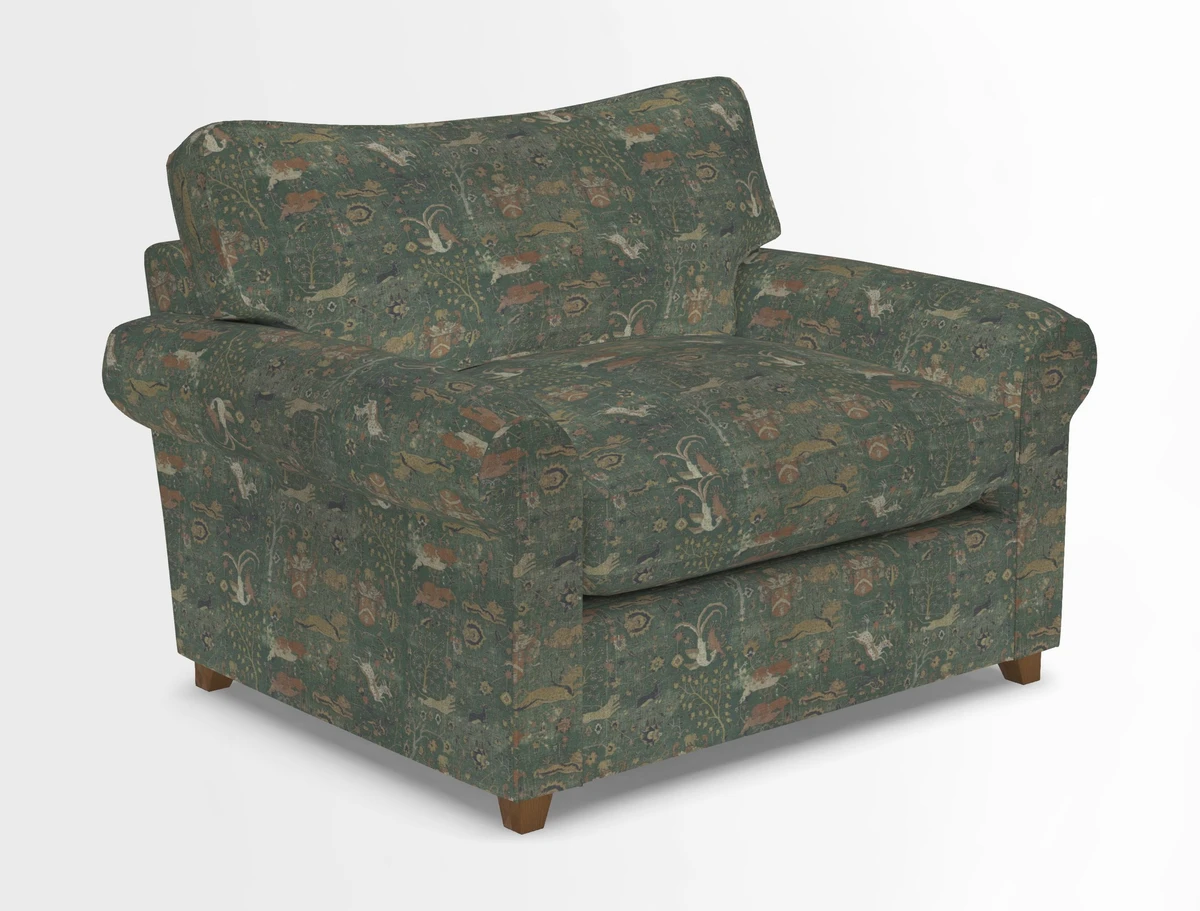 Waverley Snuggler Sofa Bed in wo Tone Plain Biscuit