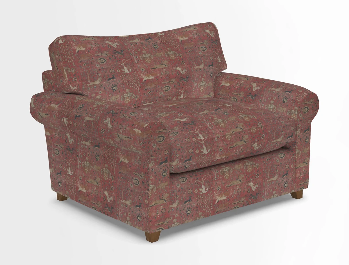 Waverley Snuggler Sofa Bed in wo Tone Plain Biscuit