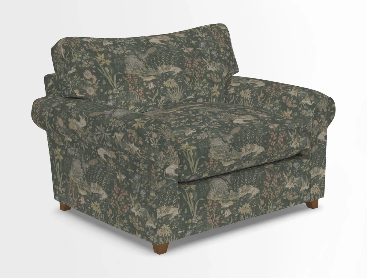 Waverley Snuggler Sofa Bed in wo Tone Plain Biscuit