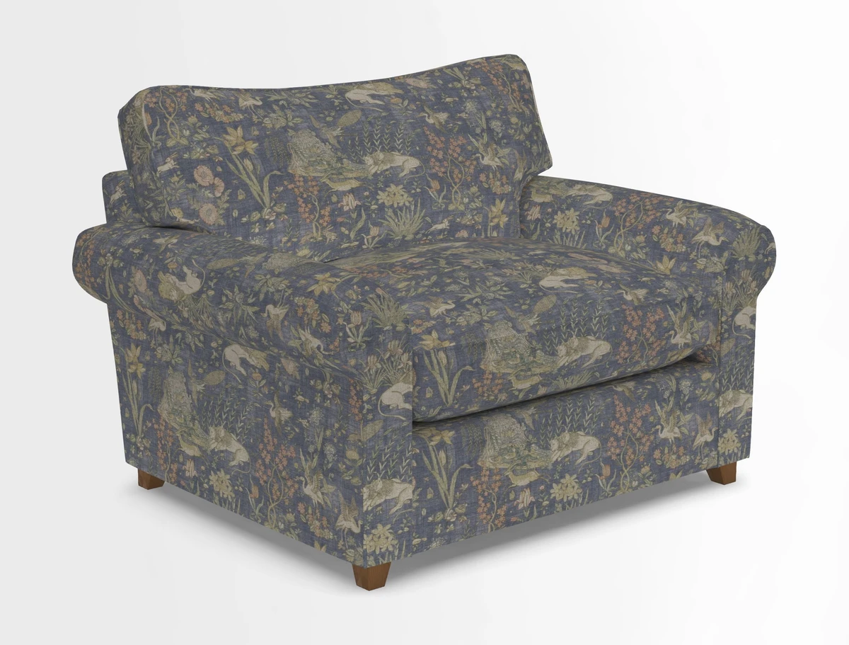 Waverley Snuggler Sofa Bed in wo Tone Plain Biscuit