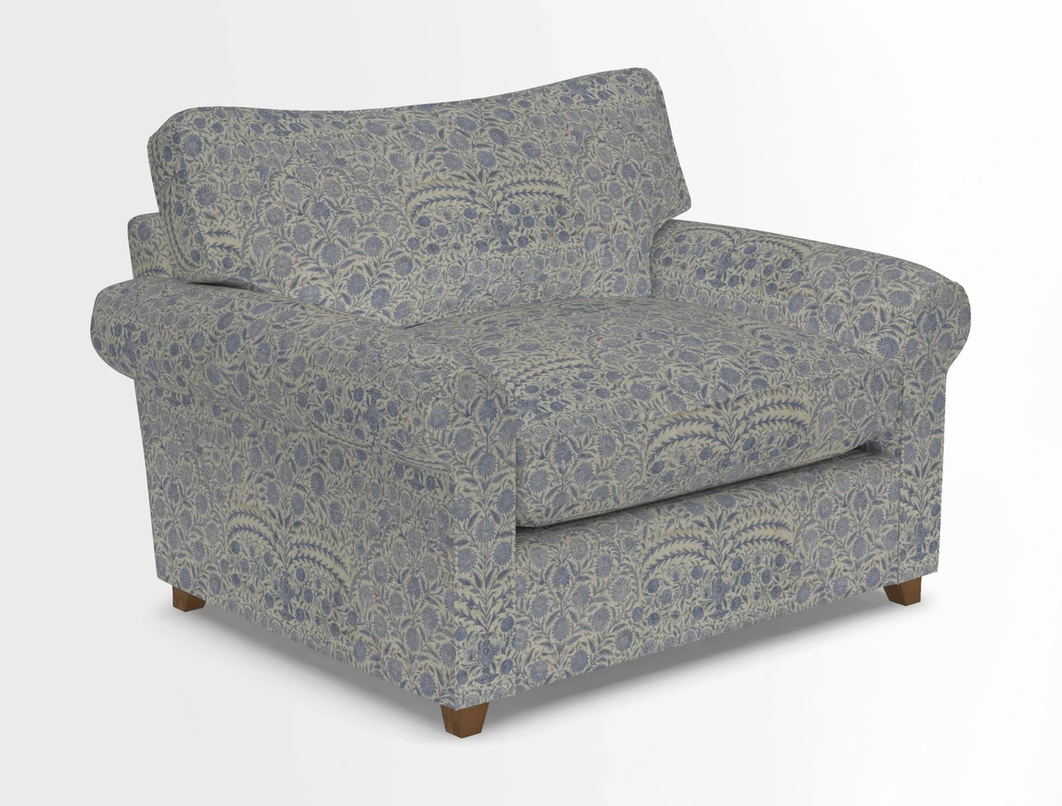 Waverley Snuggler Sofa Bed in wo Tone Plain Biscuit