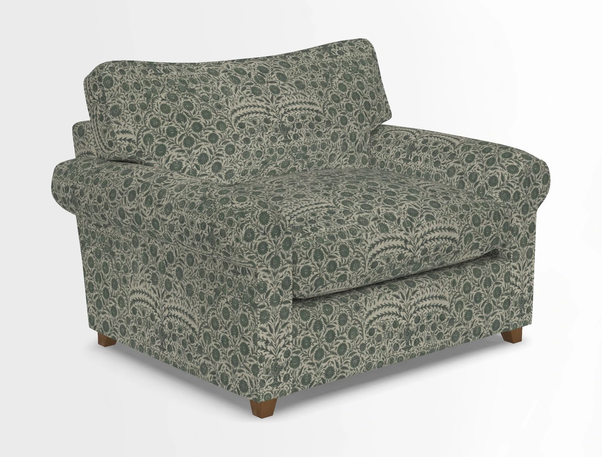 Waverley Snuggler Sofa Bed in wo Tone Plain Biscuit