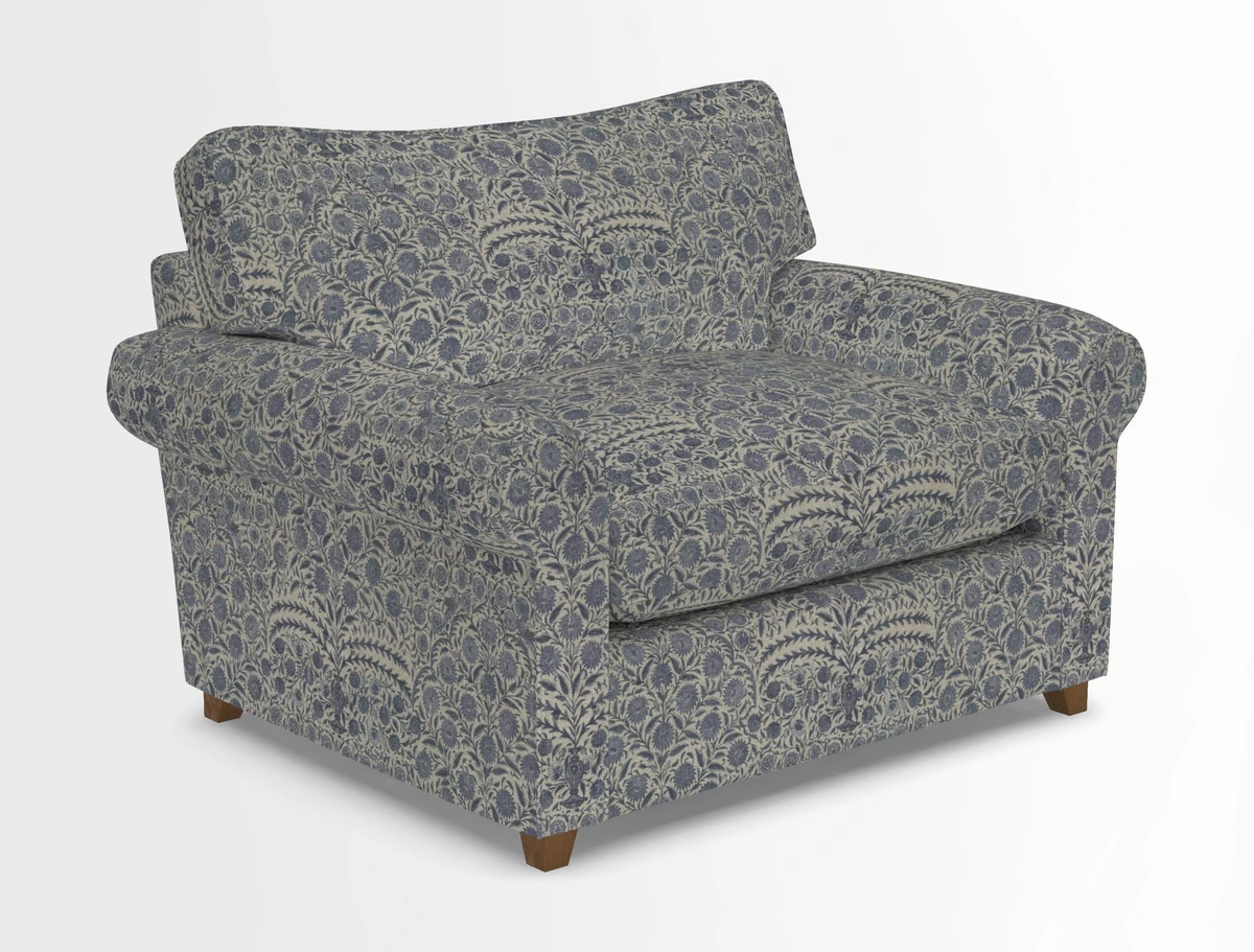 Waverley Snuggler Sofa Bed in wo Tone Plain Biscuit