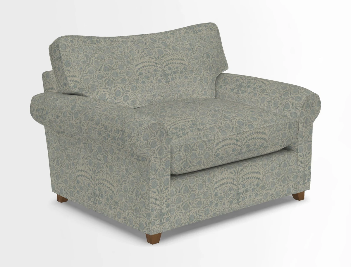 Waverley Snuggler Sofa Bed in wo Tone Plain Biscuit