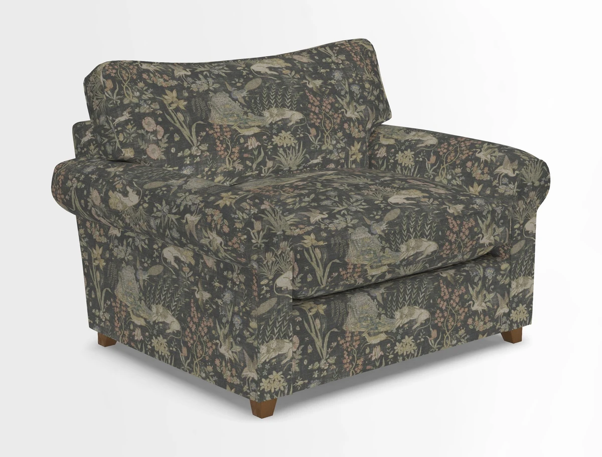 Waverley Snuggler Sofa Bed in wo Tone Plain Biscuit