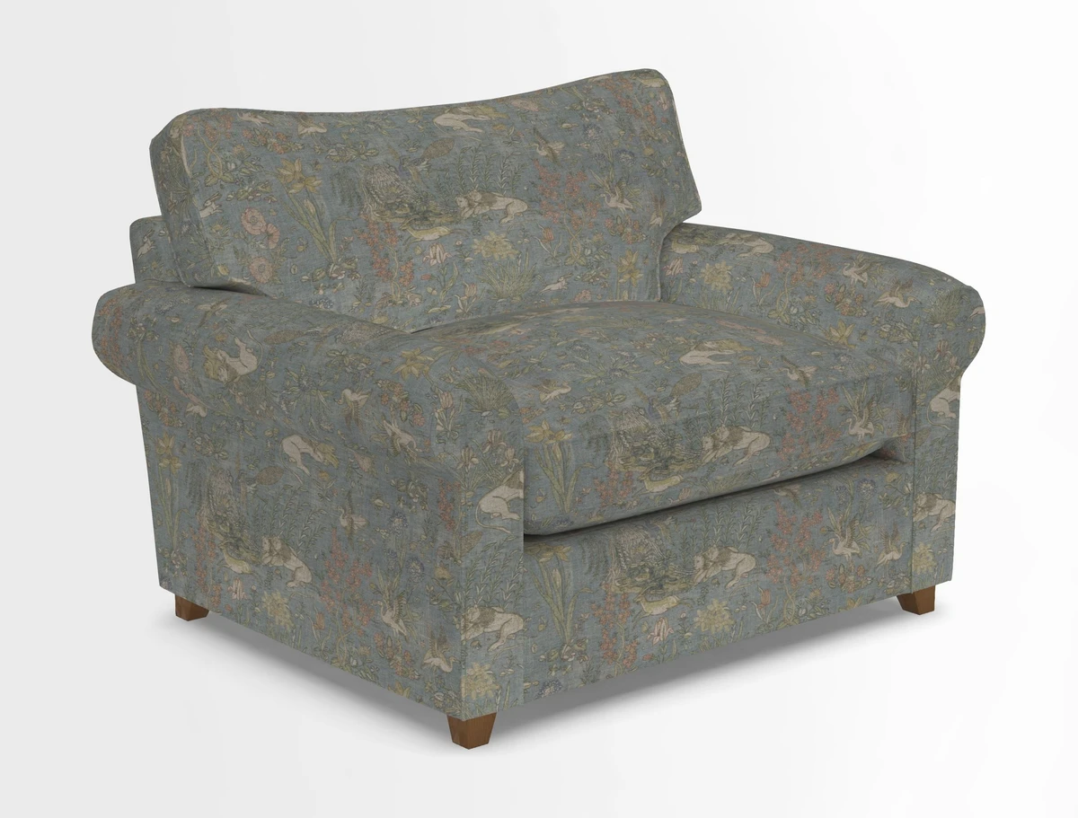 Waverley Snuggler Sofa Bed in wo Tone Plain Biscuit