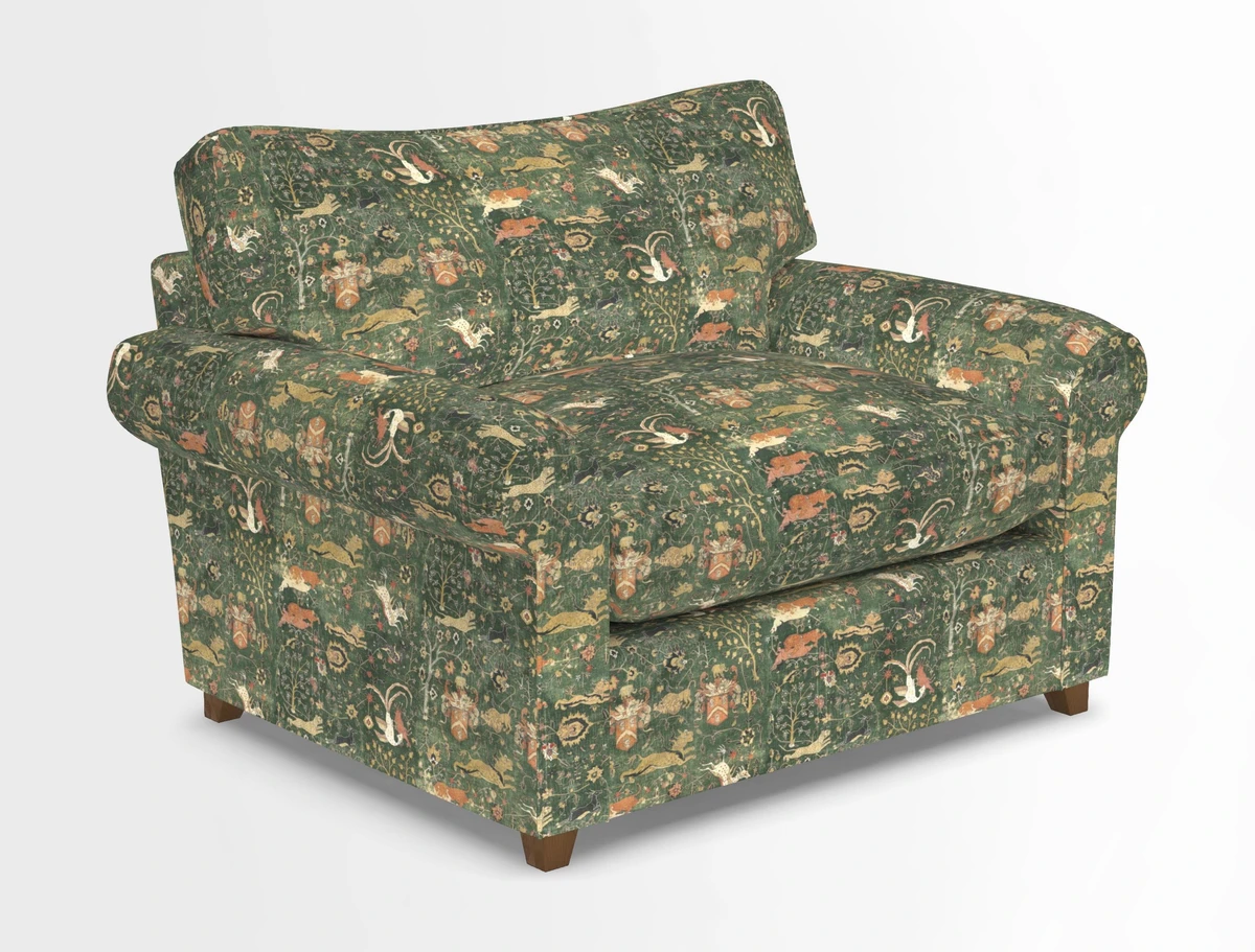 Waverley Snuggler Sofa Bed in wo Tone Plain Biscuit
