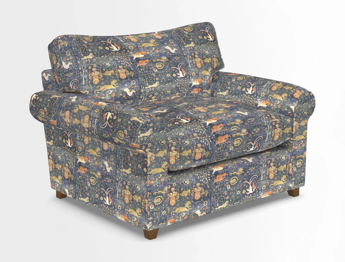 Waverley Snuggler Sofa Bed in wo Tone Plain Biscuit