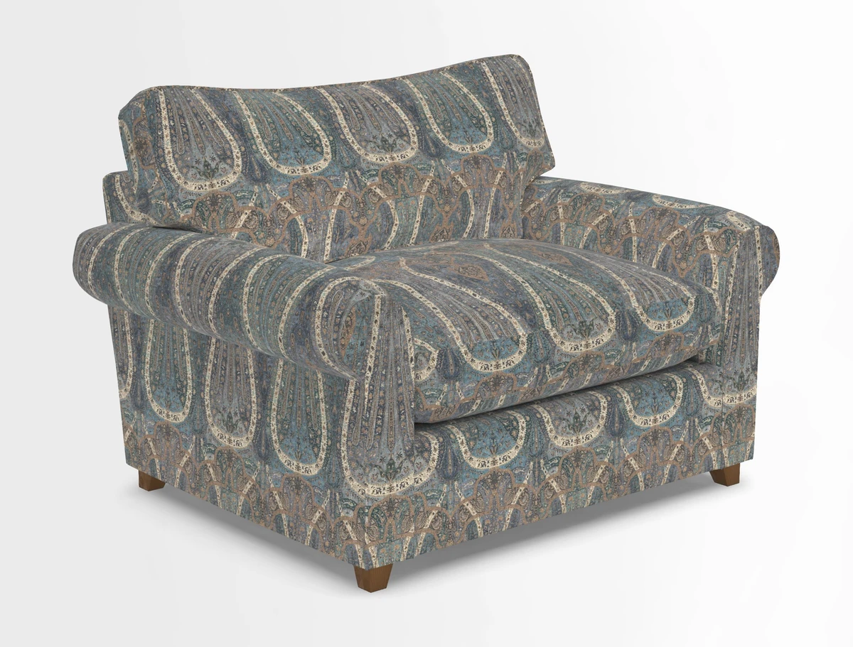 Waverley Snuggler Sofa Bed in wo Tone Plain Biscuit