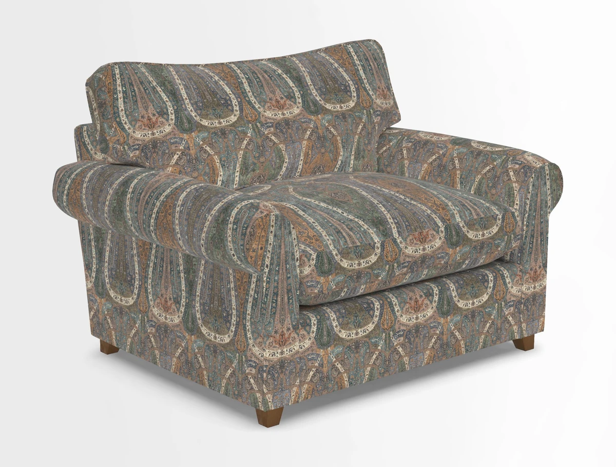 Waverley Snuggler Sofa Bed in wo Tone Plain Biscuit