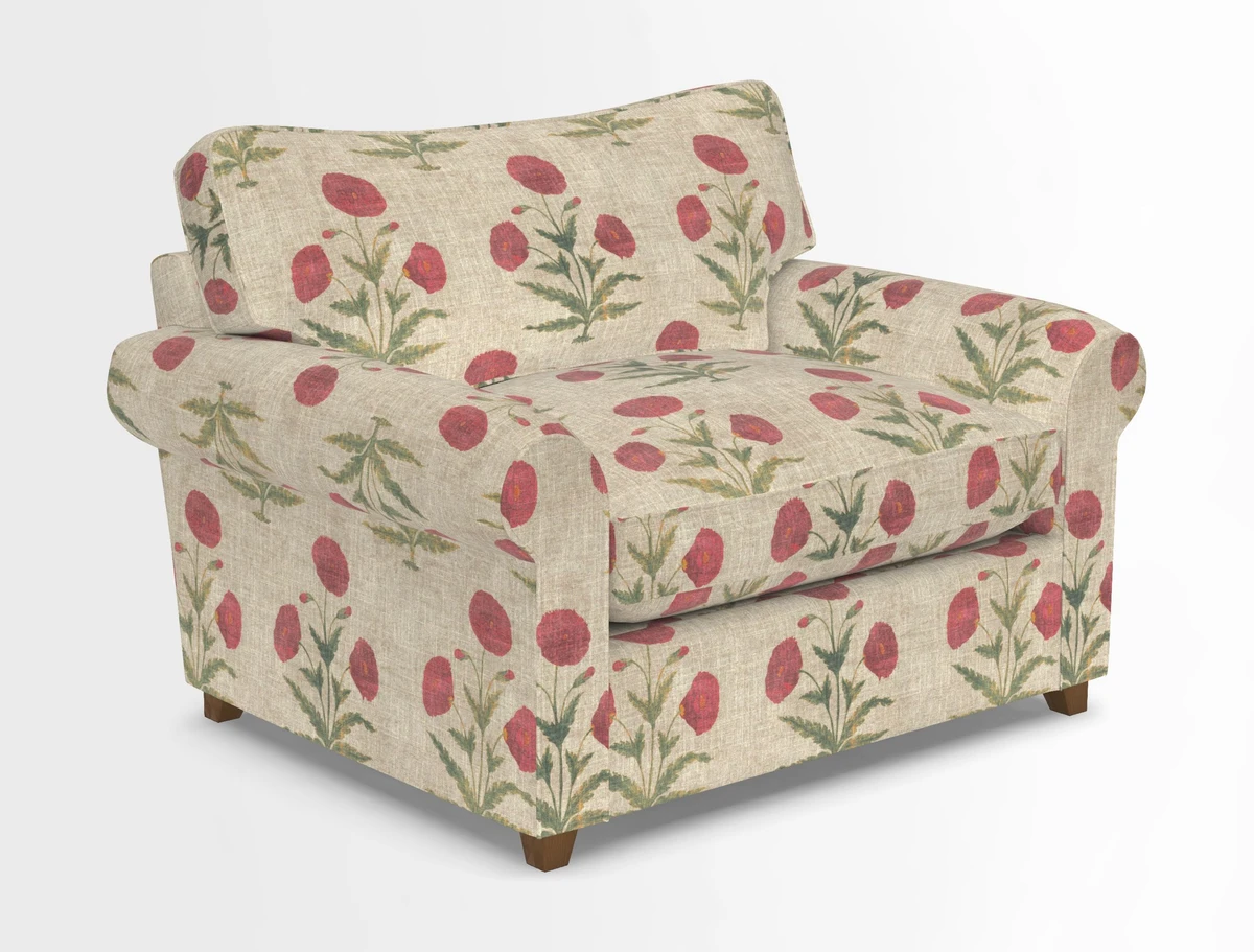 Waverley Snuggler Sofa Bed in wo Tone Plain Biscuit