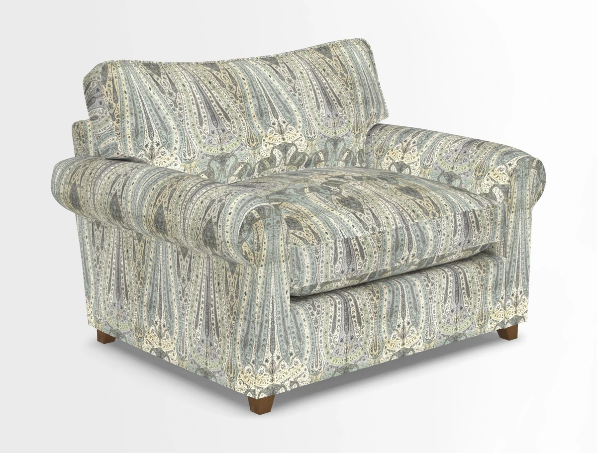 Waverley Snuggler Sofa Bed in wo Tone Plain Biscuit