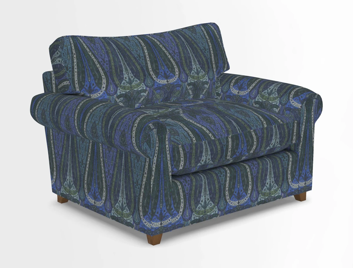 Waverley Snuggler Sofa Bed in wo Tone Plain Biscuit