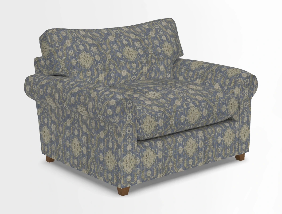 Waverley Snuggler Sofa Bed in wo Tone Plain Biscuit