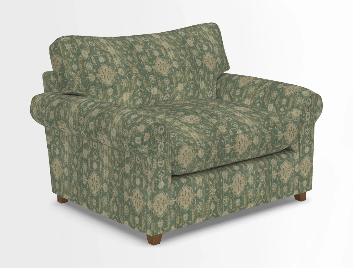 Waverley Snuggler Sofa Bed in wo Tone Plain Biscuit