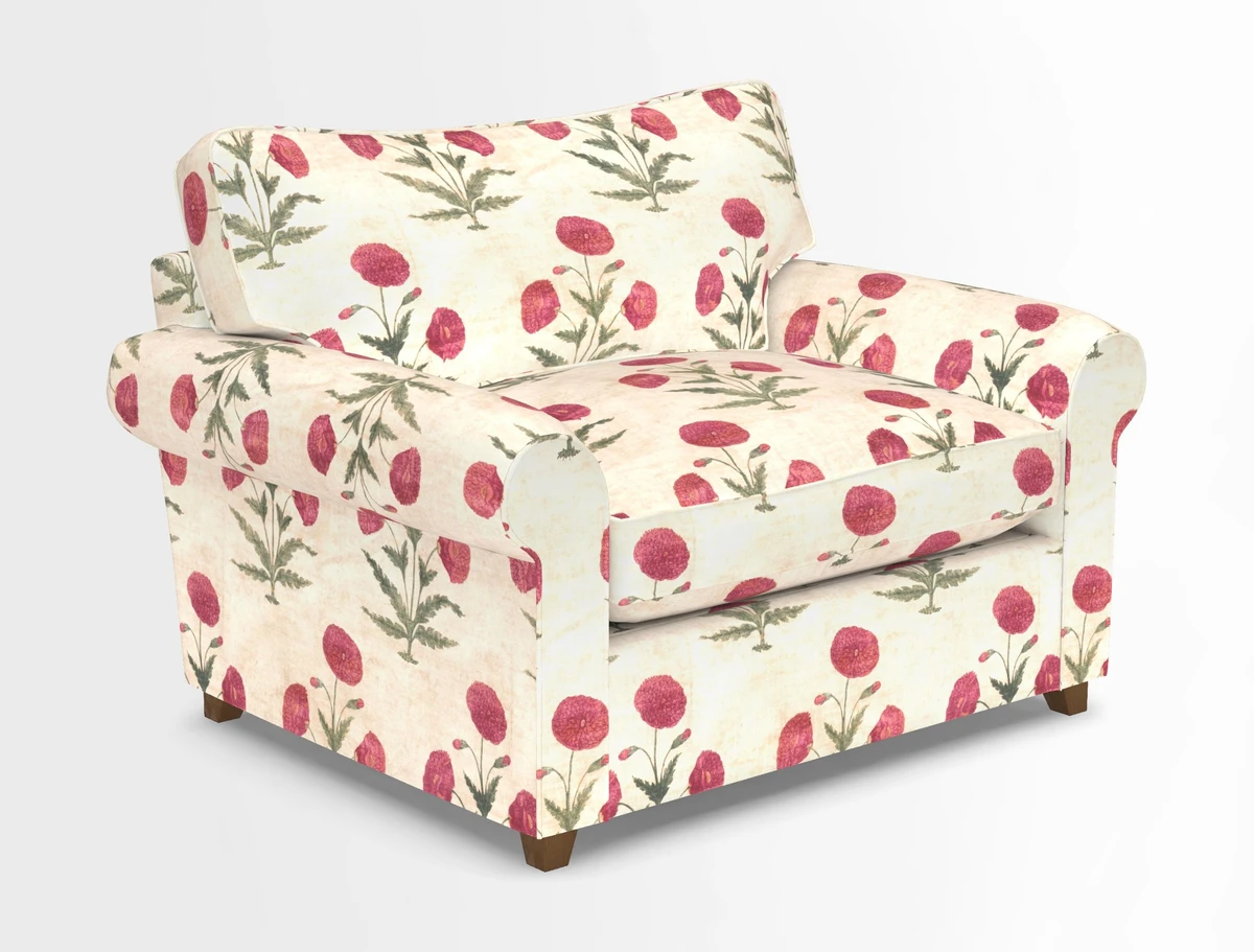 Waverley Snuggler Sofa Bed in wo Tone Plain Biscuit
