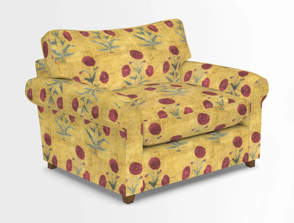 Waverley Snuggler Sofa Bed in wo Tone Plain Biscuit