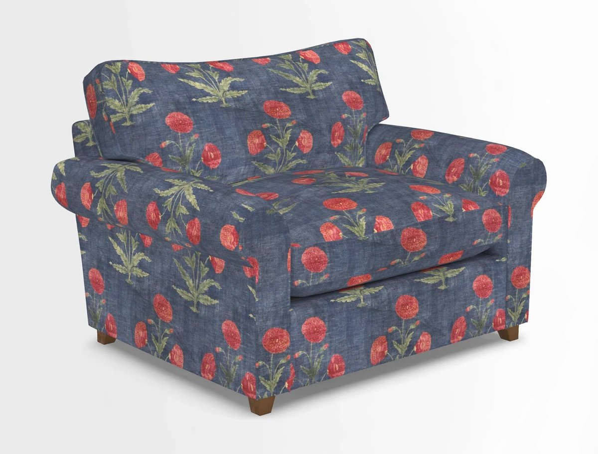 Waverley Snuggler Sofa Bed in wo Tone Plain Biscuit