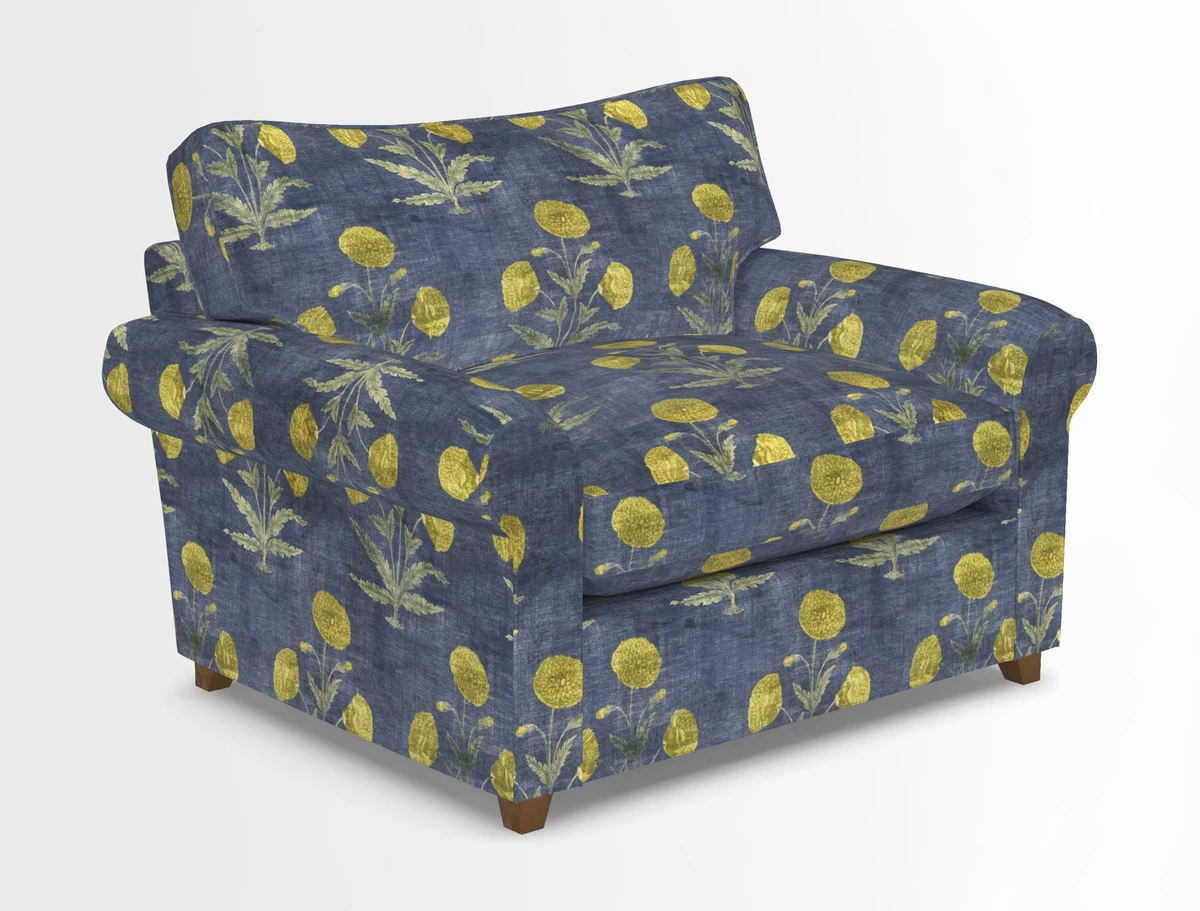 Waverley Snuggler Sofa Bed in wo Tone Plain Biscuit