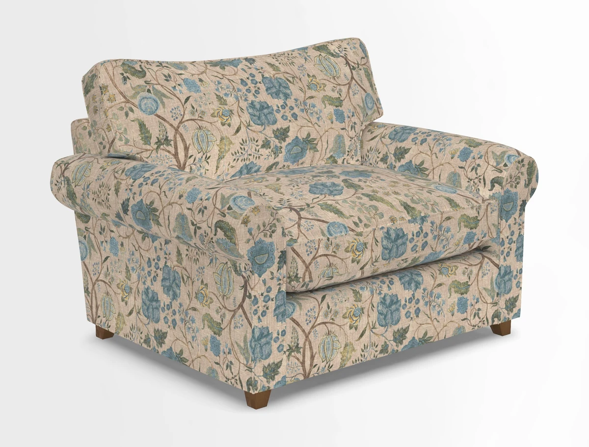 Waverley Snuggler Sofa Bed in wo Tone Plain Biscuit