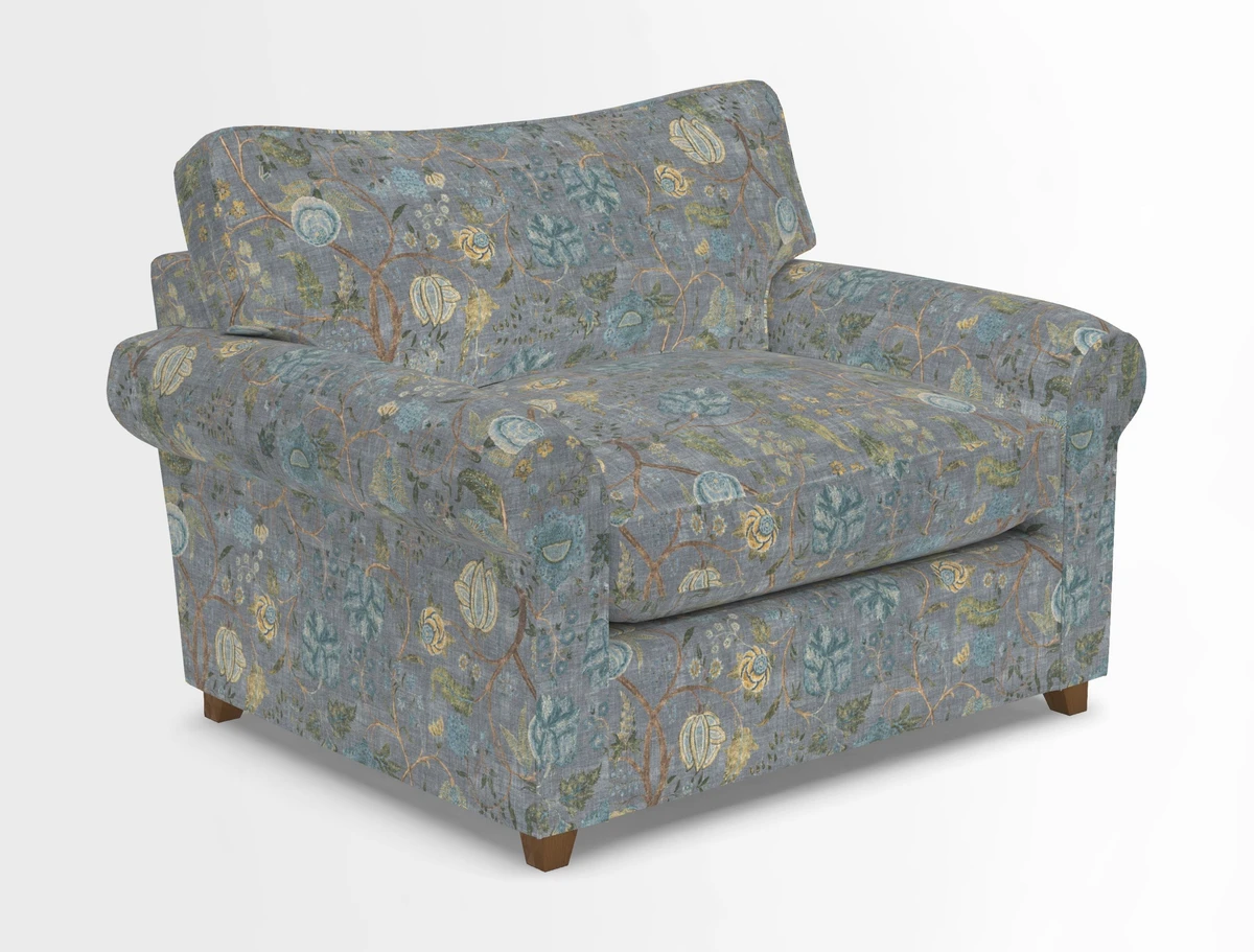 Waverley Snuggler Sofa Bed in wo Tone Plain Biscuit