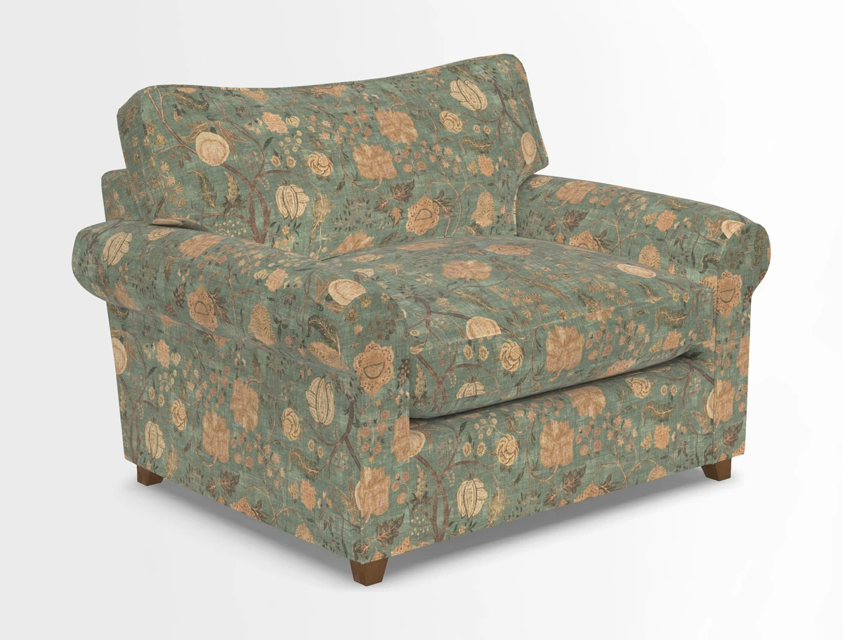 Waverley Snuggler Sofa Bed in wo Tone Plain Biscuit