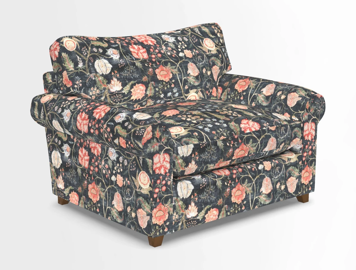 Waverley Snuggler Sofa Bed in wo Tone Plain Biscuit