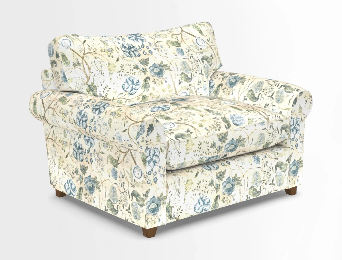 Waverley Snuggler Sofa Bed in wo Tone Plain Biscuit