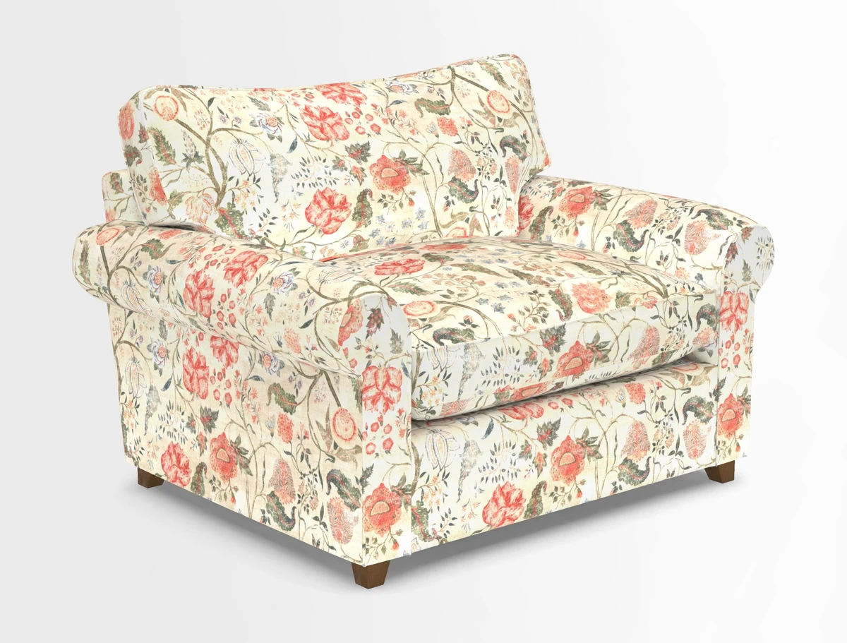 Waverley Snuggler Sofa Bed in wo Tone Plain Biscuit