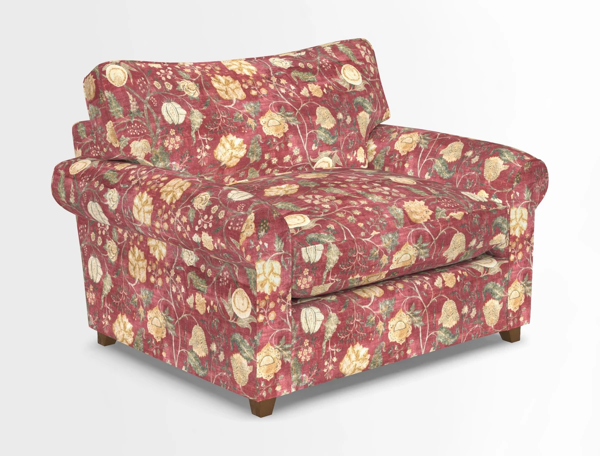 Waverley Snuggler Sofa Bed in wo Tone Plain Biscuit