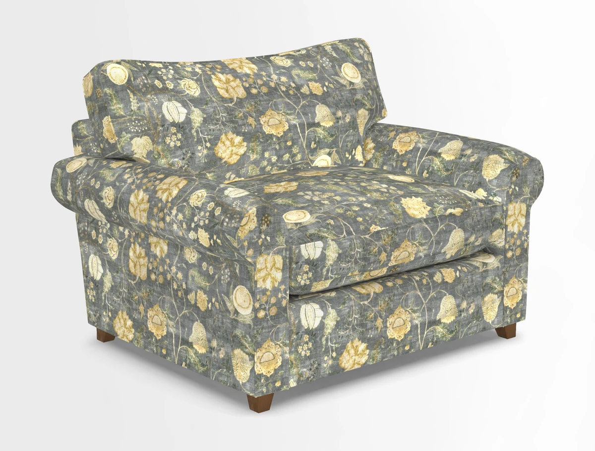 Waverley Snuggler Sofa Bed in wo Tone Plain Biscuit