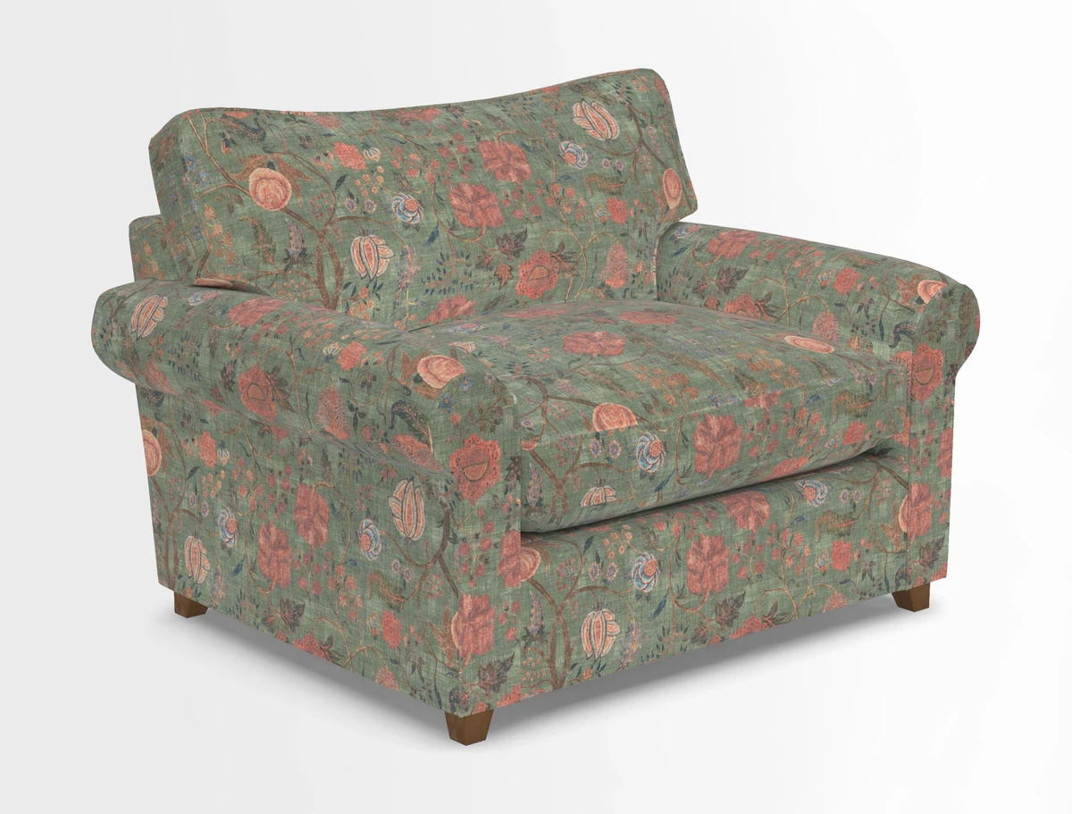Waverley Snuggler Sofa Bed in wo Tone Plain Biscuit