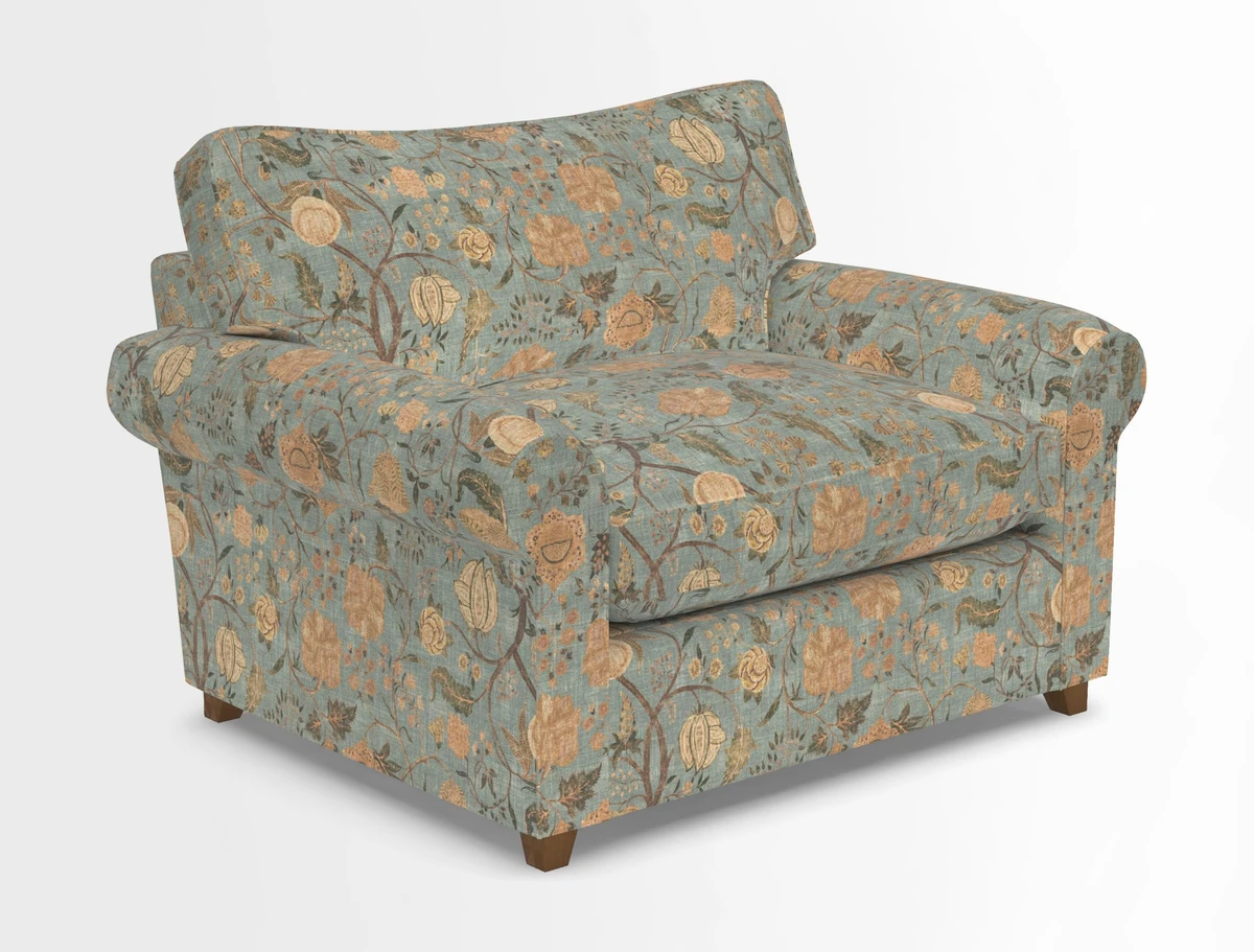 Waverley Snuggler Sofa Bed in wo Tone Plain Biscuit