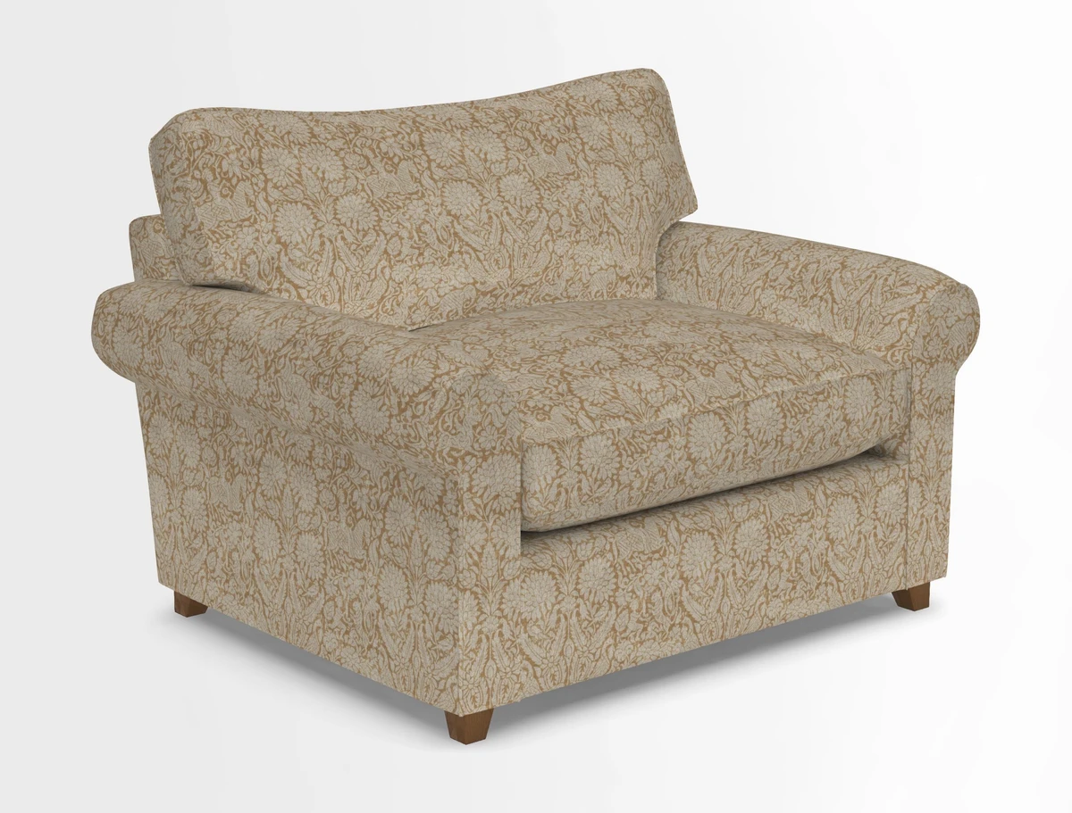 Waverley Snuggler Sofa Bed in wo Tone Plain Biscuit
