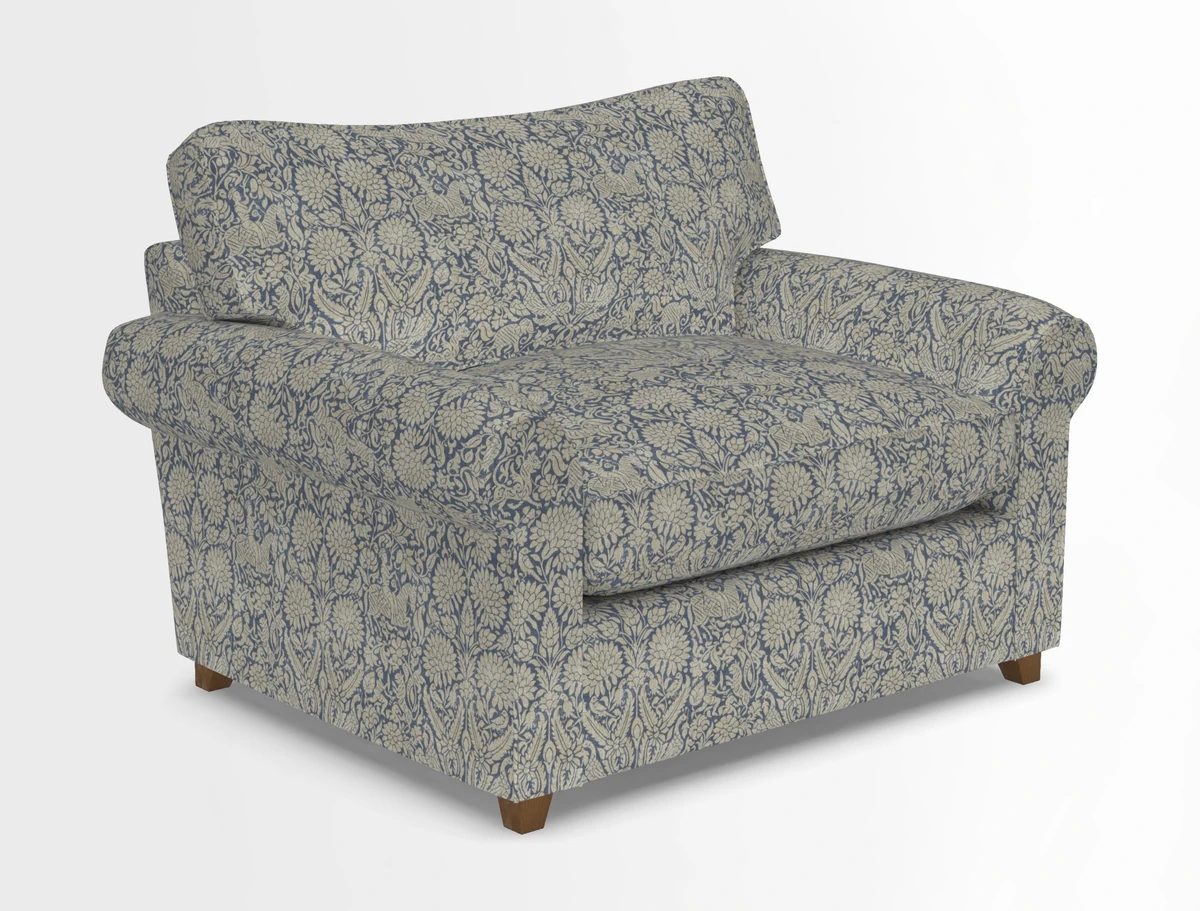 Waverley Snuggler Sofa Bed in wo Tone Plain Biscuit